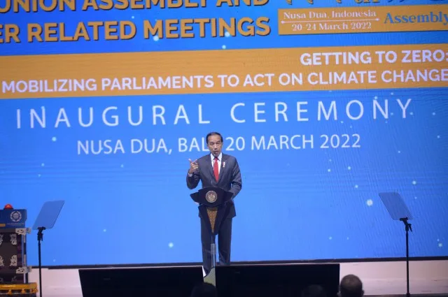 Pembukaan Sidang IPU ke-144, Presiden Jokowi Soroti Tantangan Perubahan Iklim Bagi Masyarakat Global