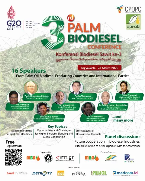 APROBI Dan CPOPC Gelar Konferensi Biodiesel Sawit