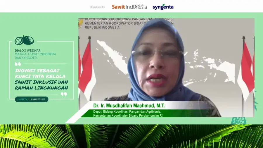 Deputi Menko Perekonomian Sampaikan Strategi Kebijakan ISPO di Webinar Majalah Sawit Indonesia dan Syngenta
