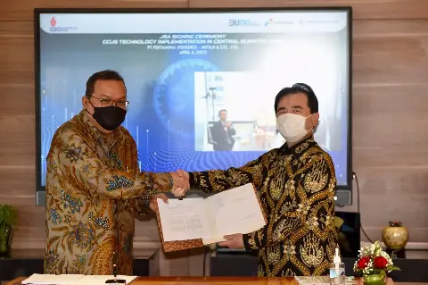 Komitmen Turunkan Emisi CO2, Pertamina Gandeng Mitsui Jajaki Komersialisasi CCUS di Indonesia