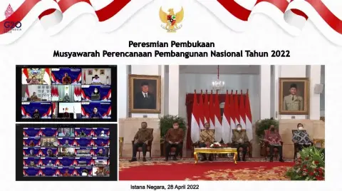 Buka Musrenbangnas 2022, Presiden Sampaikan Tujuh Arahan Hadapi Gejolak Ekonomi Global