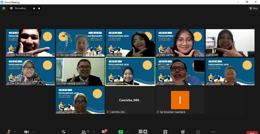 Persiapkan Pendamping UKM, ITS Gelar Diklat Bersertifikasi BNSP
