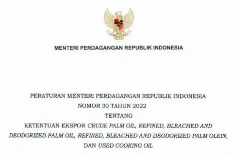 Terbitkan Ketentuan Ekspor CPO, Mendag: Pemenuhan Kebutuhan Dalam Negeri Jadi Prioritas