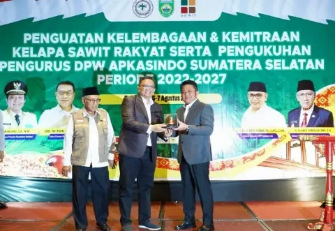 Gubernur Sumsel: Apkasindo Harus Punya Pabrik Sawit, Tingkatkan Kesejahteraan Petani