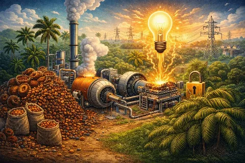 Dari Limbah Sawit Jadi Listrik: Peran Boiler Biomassa dalam Transisi Energi