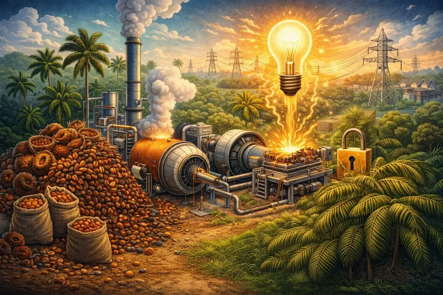 Dari Limbah Sawit Jadi Listrik: Peran Boiler Biomassa dalam Transisi Energi