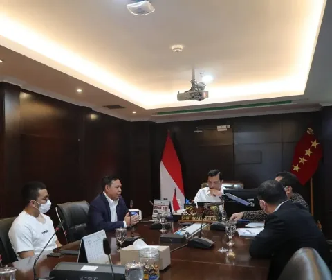 Bertandang Ke Menko Marves, Sultan Sampaikan Aspirasi Petani Sawit Hingga Pelaku UMKM Di Daerah