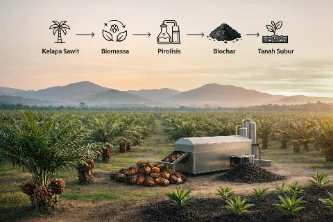Sawit Tanpa Limbah? Mengenal Peran Biochar Bagi Lingkungan