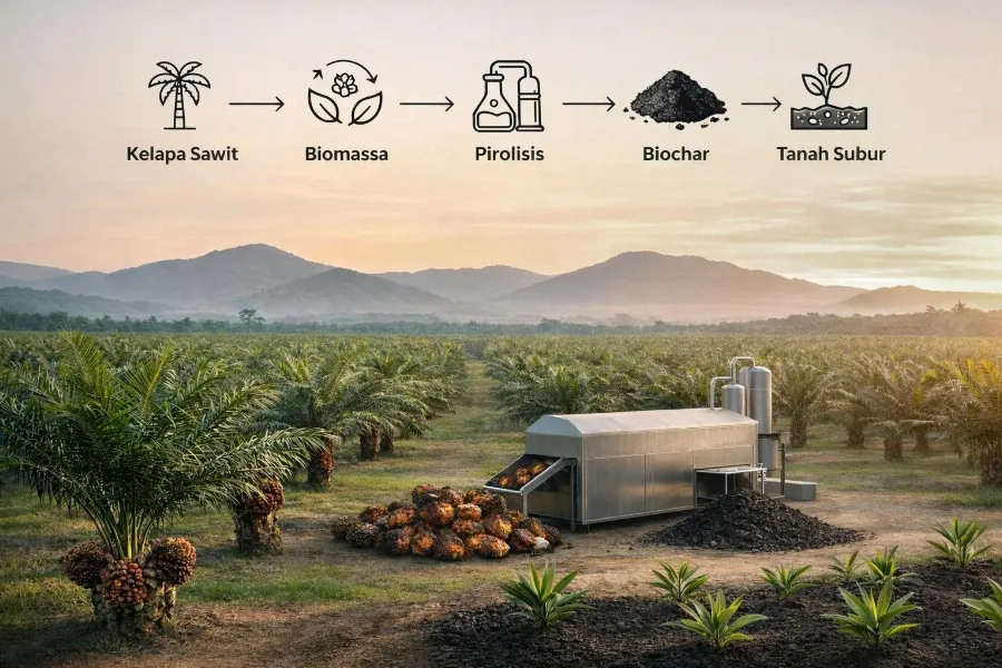 Sawit Tanpa Limbah? Mengenal Peran Biochar Bagi Lingkungan