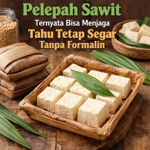 Pelepah Sawit Ternyata Bisa Menjaga Tahu Tetap Segar Tanpa Formalin
