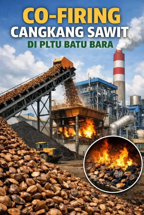 Co-Firing Cangkang Sawit di PLTU Batubara: Antara Ambisi Net Zero dan Dinamika Pasar Biomassa
