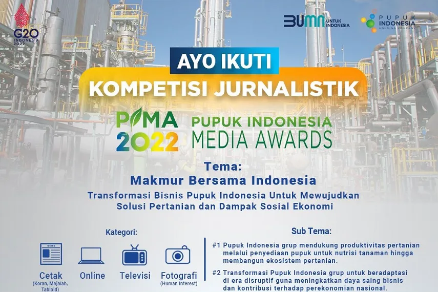 Pupuk Indonesia Luncurkan Program Kompetisi Jurnalistik