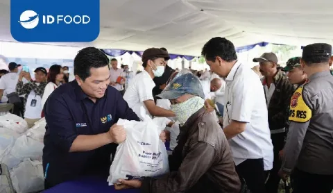 ID FOOD Komitmen Pemerataan Pangan Melalui Pasar Murah BUMN Di Purwakarta