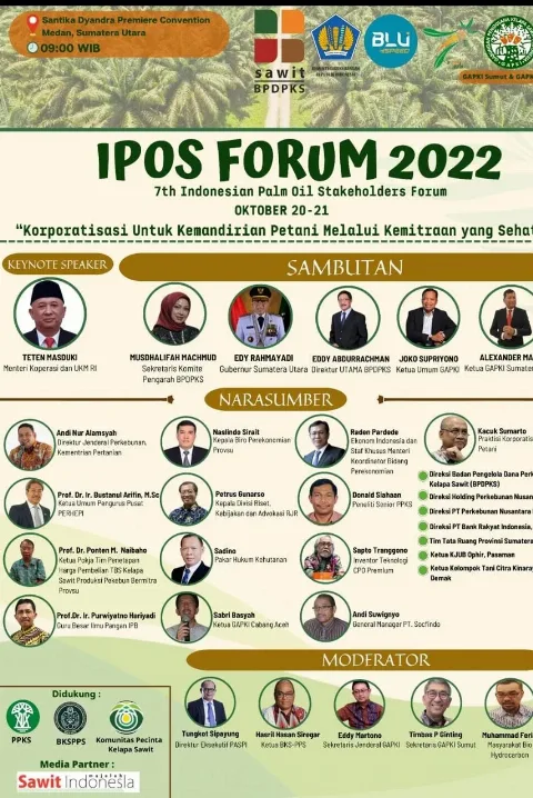 IPOS Forum 2022 Bahas Penguatan Kemitraan dan Korporatisasi Petani