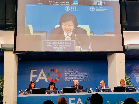 Menteri LHK Di COFO-26 FAO: Indonesia’s Folu Netsink 2030, Untuk Aksi Iklim Dan Keseimbangan Lingkungan