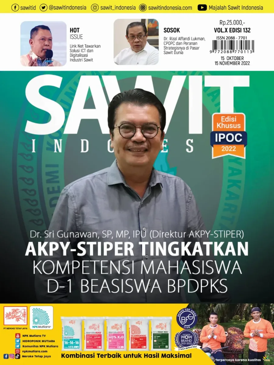 Cover Majalah Sawit Indonesia, Edisi 132