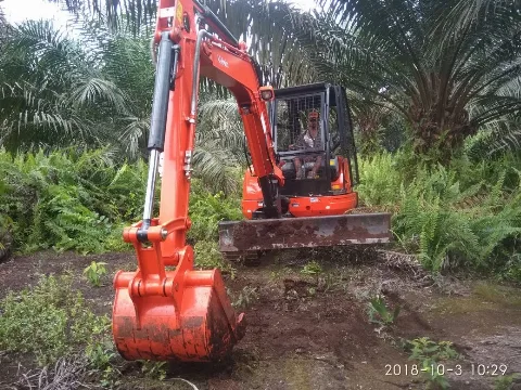 Kubota Mini Excavator U50-5S Dapat Diandalkan Industri Sawit