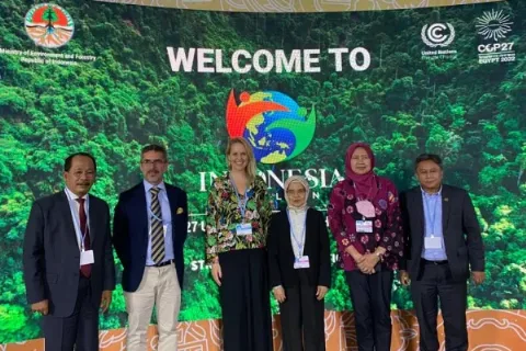 Talkshow Pengendalian Karhutla Pada Indonesia's Folu Net Sink 2030 di COP 27 UNFCCC