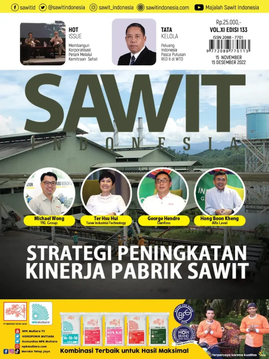 Cover Majalah Sawit Indonesia, Edisi 133