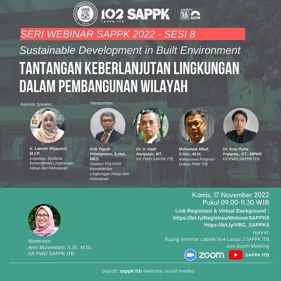 Inspektur Jenderal KLHK Bahas Pengelolaan Lingkungan dan Sumber Daya Alam sebagai Basis Pembangunan Wilayah dalam Webinar SAPPK