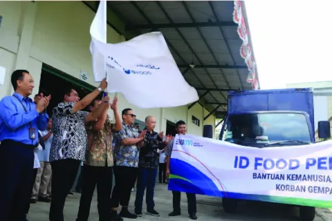 BUMN ID FOOD Group Gotong Royong Bantu Korban Gempa Cianjur