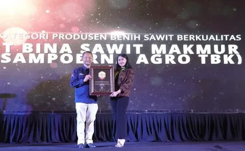 Bina Sawit Makmur Raih Sawit Indonesia Award 2022 Kategori Produsen Benih Sawit Berkualitas