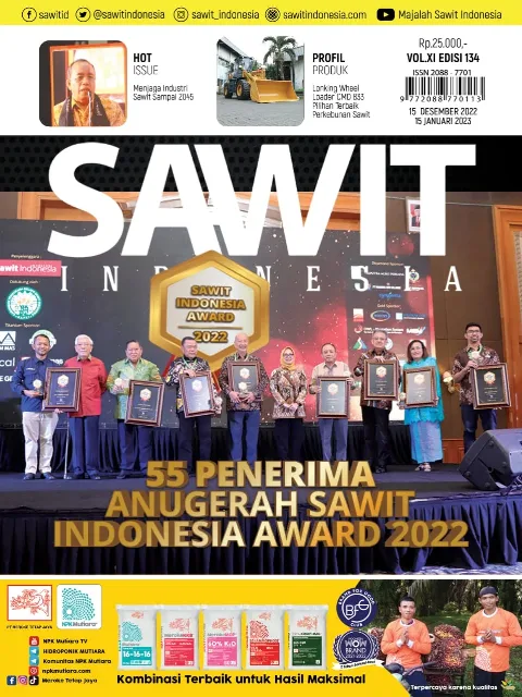 Cover Majalah Sawit Indonesia, Edisi 134
