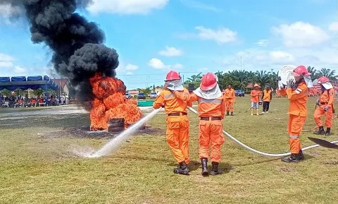 KAL Laksanakan Apel Gabungan Kesiapan Penanggulangan Karhutla