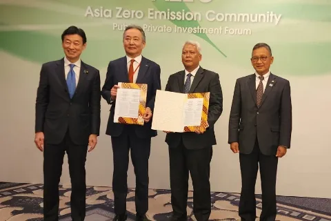 Pupuk Indonesia Bersama TOYO Engineering Corporation  Mendukung Program Net Zero Emission