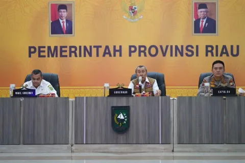 Pemprov Riau Rakor Kesiapsiagaan Bencana Kekeringan dan Karhutla