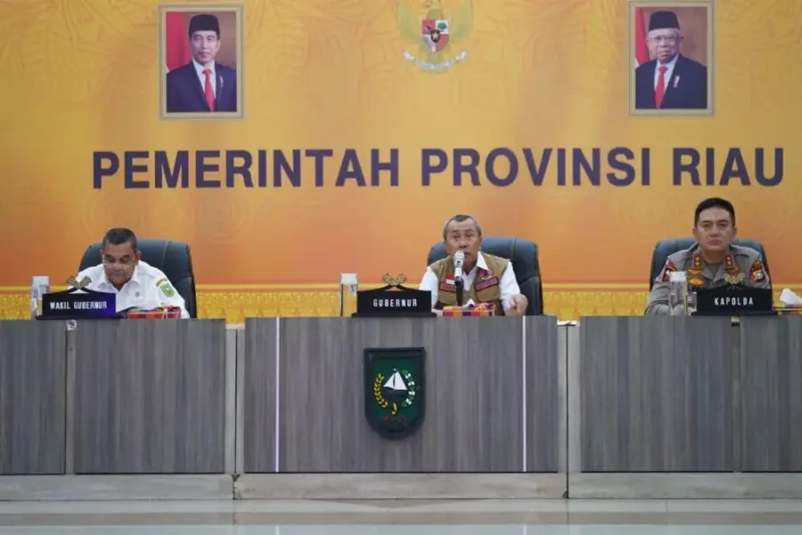 Pemprov Riau Rakor Kesiapsiagaan Bencana Kekeringan dan Karhutla
