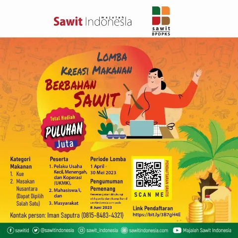 Yuk Ikutan Lomba Kreasi Makanan Sawit ke-2, Ini Caranya
