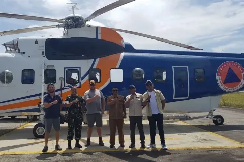 3 Helikopter Water Bombing (WB) Untuk Memadamkan Lahan, Diwilayah Riau
