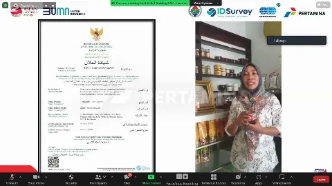 PT Pertamina (Persero) Memberikan Fasilitas Kepada 50 Unit UMKM Dalam Program Persiapan Assessment Untuk Sertifikasi Halal