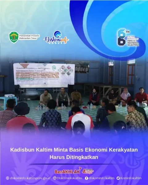 Kadisbun Kaltim: Ekonomi Kerakayatan Harus Ditingkatkan