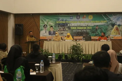 Tingkatkan Produktivitas Perkebunan Kelapa Sawit, Pemkab Bateng Gelar Sosialisasi PKSP