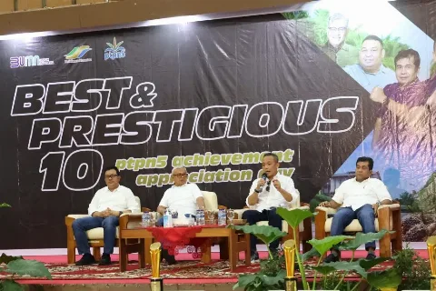 PTPN V Dianugerahi The Most Profitable & Cash Liquid Serta The Most Agile Company
