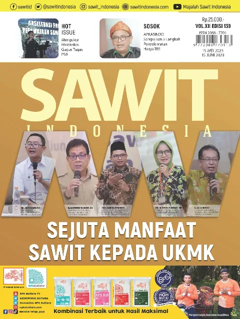 COVER MAJALAH SAWIT INDONESIA, EDISI 139