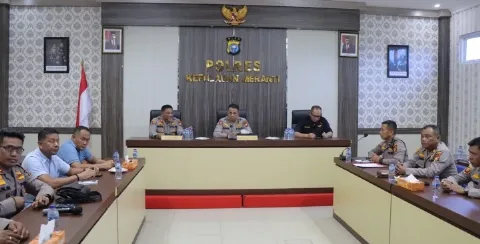 Polres Meranti, Mendapat Asistensi dan Supervisi Penanggulangan Bencana Karhutla dari Polda Riau