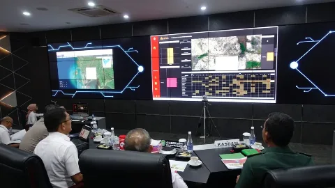 KSP Melakukan Pemantauan Langsung Pengelolaan Tanggap Bencana karhutla di Pontianak, Kalimantan Barat