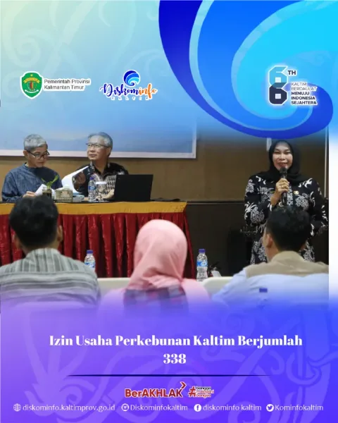 338 Izin Usaha Dengan Luasan 3.269.561 Hektar di Kaltim