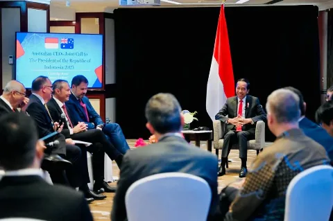 Presiden Joko Widodo Mengajak CEO Australia Untuk Menanamkan Modalnya di Sejumlah Sektor Prioritas