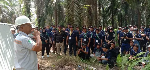 Peserta Pelatihan Petani Sawit yang Didanai BPDPKS Kunjungi Kebun Perusahaan