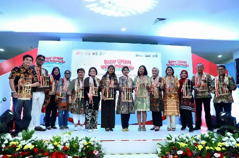 Memperingati HUT RI Ke-78 Kementerian BUMN dan Pertamina Mengelar Bazar UMKM di Sarinah