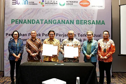 Suplai Gas Bumi Amankan Pasokan Pupuk