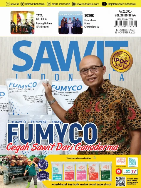 Cover Majalah Sawit Indonesia, Edisi 144