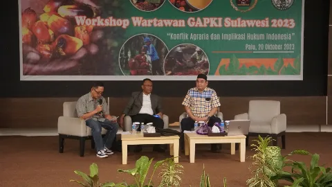 Kolaborasi GAPKI Sulawesi dan PWI Sulteng Adakan Workshop Wartawan